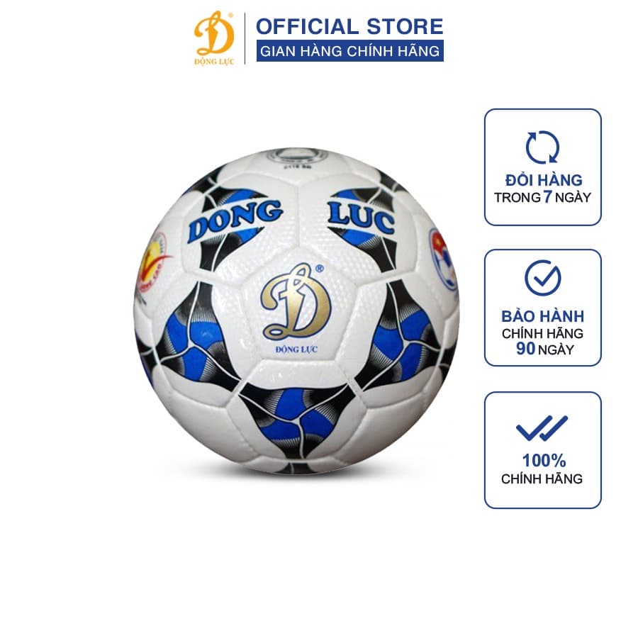 Quả bóng đá Động Lực UCV 3.05 size 5, bóng đá chính hãng tặng kèm phụ kiện kim bơm, lưới đựng