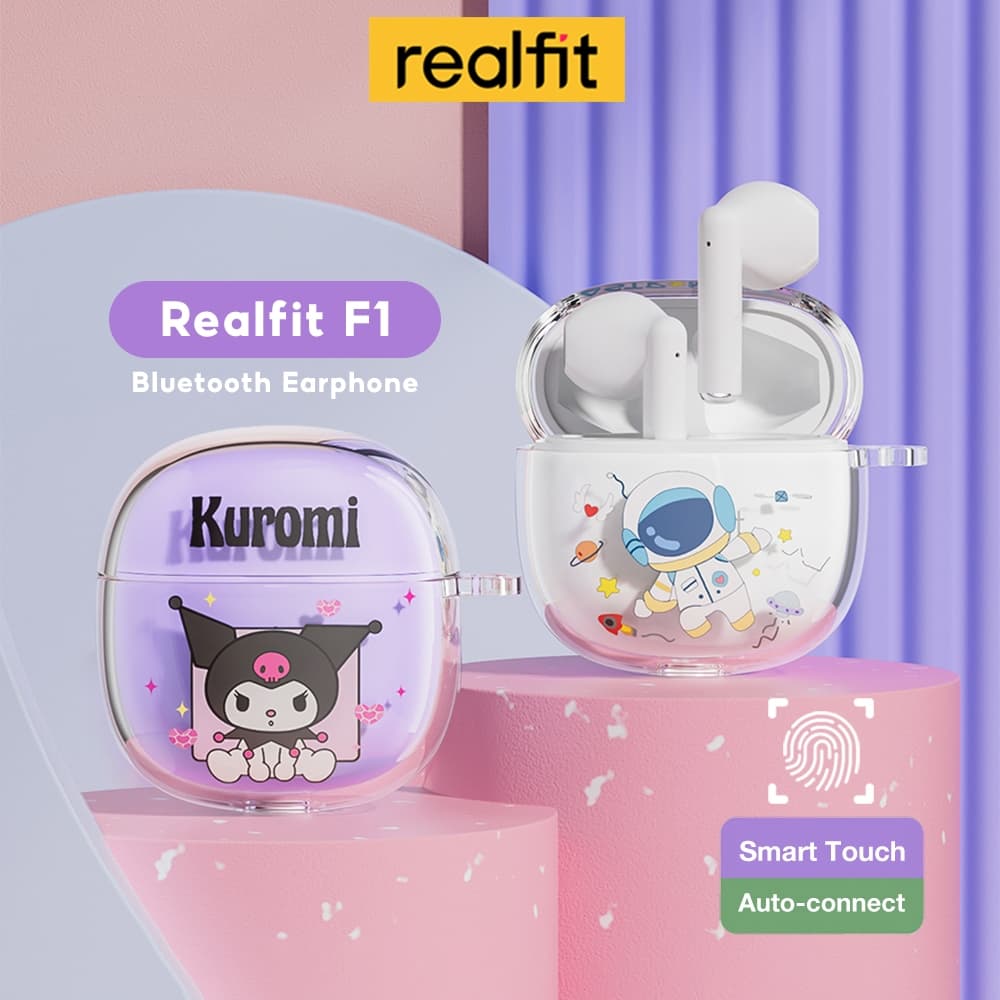 【Livestream】Tai nghe Bluetooth Realfit F1 có Mic Chất lượng âm thanh tuyệt vời Phát lại 5 giờ