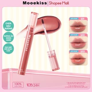 Son Bóng Mooekiss Water Lip Gloss, Căng Bóng Tự Nhiên, Lâu Trôi, Làm Sáng Môi, Dễ Dùng Hàng Ngày
