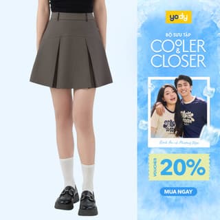 🔥🔥[Đồng giá] Chân váy nữ Yody váy ngắn xếp ly trẻ trung năng động cá tính CVN7036