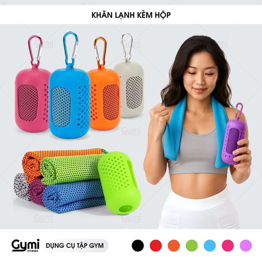 Khăn Lạnh Thể Thao Kèm Hộp - Làm Mát Tức Thì, Khô Nhanh, Tiện Lợi Mang Theo - KhanLanh02