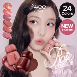 (NEW 6 Colors) fwee Rose Obsession Stay-fit Lip Tint (24 Màu)