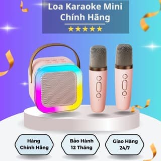 [GIÁ SỐC] Loa Bluetooth K12 Kèm 2 Micro Không Dây Hát Karaoke Tại Nhà, Âm Thanh Hay Bass Cực Chuẩn