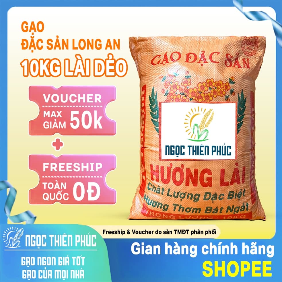 Gạo Dẻo 5451 Hương Lài Dẻo Nhiều 10kg Sữa Đặc Sản -  Mềm Dẻo Ngon Cơm - Ngọc Thiên Phúc