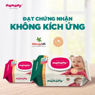 (combo 5b) Khăn ướt Mamamy cho mẹ và bé gấp đôi chất ngừa hăm gói 100 tờ (không mùi và mùi tinh dầu cúc vạn thọ)