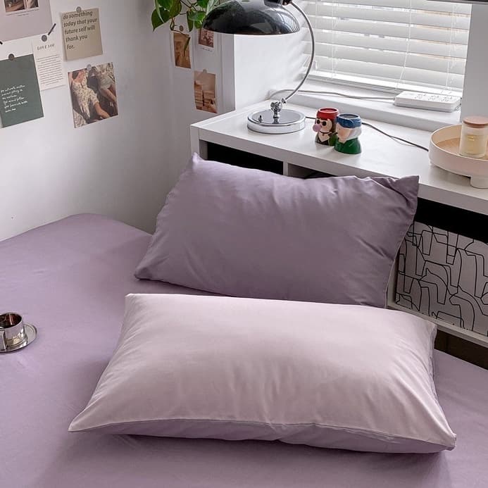 Vỏ gối nằm Cotton Tici Lidaco phong cách đơn sắc