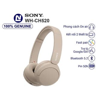 Sony WH CH520 Tai nghe không dây on ear kết nối đa điểm