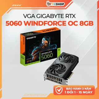 VGA Gigabyte RTX 5060 Windforce Max OC 8GB GDDR7 - Card Màn Hình Gaming