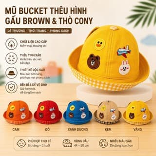 Mũ Bo Kết Cho Bé 0-18 Tháng , Nhiều Mẫu Dễ Thương