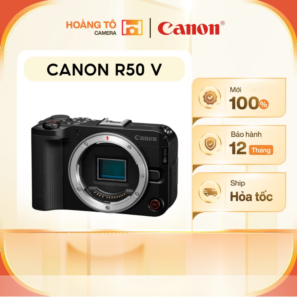 Máy ảnh Canon R50 V (R50V) + Kit RF-S 14-30mm F4-6.3 | Mới 100% [ Bảo hành 1 năm ]