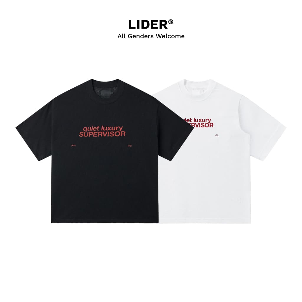 Áo Thun Tay Ngắn Unisex LIDER QUIET LUXURY TEE