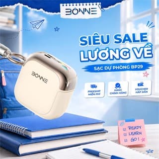 Sạc Dự Phòng Mini BP29 Chính Hãng BONNE TECH , Tích Hợp Dây Đeo Type C To L , Bảo hành 12 Tháng.
